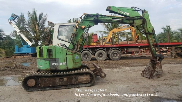 สินค้าเก่านอก ขายถูกด่วนๆรถขุดMITSUBISHI -MX55 /เครื่องยนต์ MITSUBISHI -K4N/ ปั๊มนิ้ว/ มีลายไปป์ปิ้ง /ราคาเพียง 260,000 บาท สนใจรีบติดต่อ 081-933-7688