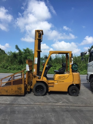 ฟอล์คลิฟต์ 2 ตัน  SUMITOMO  FG20 รถเก่าญี่ปุ่น เสา 5 เมตร งาฮิ้ง พร้อมบุ้งกี๋