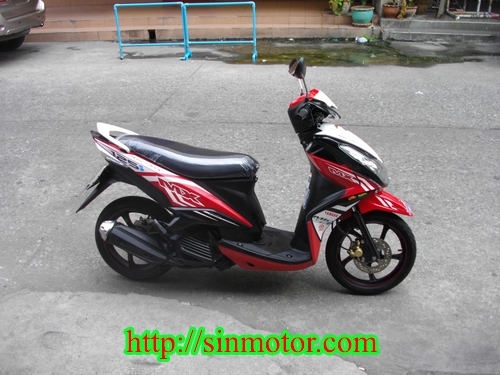 ขาย MIO 125i MX หัวฉีด ตัวท๊อป ล้อแม็ก สีแดง-ขาว รถ2ปี รถศูนย์ประกัน5ปี ราคา 26000 บาท