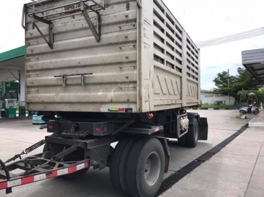 Hino 251 แรง ปี 56 กระบะดัมพ์สามมิตรแม่ลูก 2 เพลา รถวิ่งปาล์ม ไมล์สองแสน