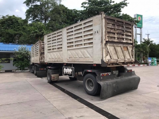 Hino 251 แรง ปี 56 กระบะดัมพ์สามมิตรแม่ลูก 2 เพลา รถวิ่งปาล์ม ไมล์สองแสน