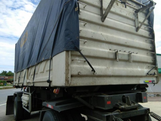 Hino 251 แรง ปี 56 กระบะดัมพ์สามมิตรแม่ลูก 2 เพลา รถวิ่งปาล์ม ไมล์สองแสน