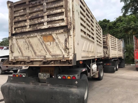 Hino 251 แรง ปี 56 กระบะดัมพ์สามมิตรแม่ลูก 2 เพลา รถวิ่งปาล์ม ไมล์สองแสน