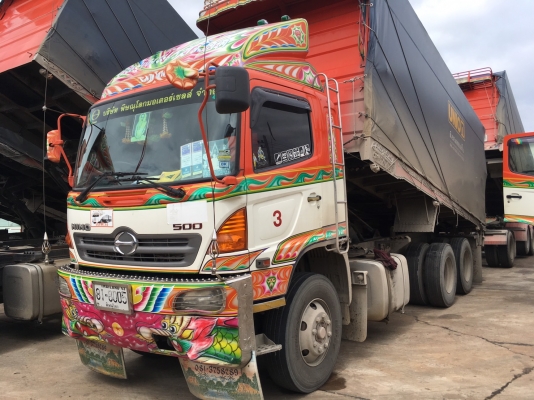 พ่วง 22 ล้อ ฮีโน่ 344 ปี 53 กระบะมิเนียม - ดั้ม อู่ ส.สมบัติ สภาพสวย รถโรงสีเดิม ดูแลดี มีให้เลือก 3 พ่วง  ** รถชุดนี้สวยทุกพ่วง**