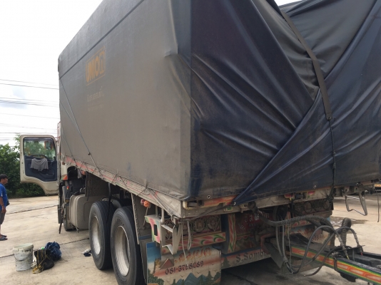 พ่วง 22 ล้อ ฮีโน่ 344 ปี 53 กระบะมิเนียม - ดั้ม อู่ ส.สมบัติ สภาพสวย รถโรงสีเดิม ดูแลดี มีให้เลือก 3 พ่วง  ** รถชุดนี้สวยทุกพ่วง**