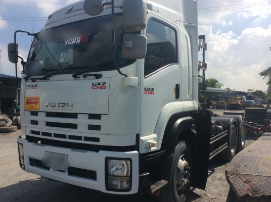 ขายสิบล้อหัวลากISUZU GXZ360 ก๊าซโรงงานออกห้างป้ายแดงปี56