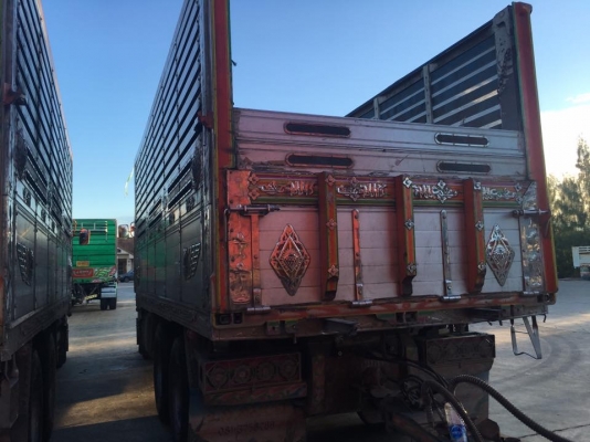 Hino 344 แรง ปี 53 กระบะดัมพ์แม่ลูก 3 เพลาอู่ ส.สมบัติ มี3พ่วง รถวิ่งข้าวสาร น้ำหนักบรรทุก 30.5 ตัน