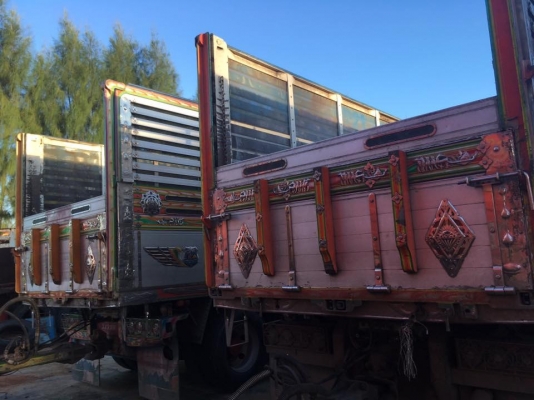 Hino 344 แรง ปี 53 กระบะดัมพ์แม่ลูก 3 เพลาอู่ ส.สมบัติ มี3พ่วง รถวิ่งข้าวสาร น้ำหนักบรรทุก 30.5 ตัน