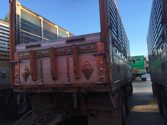 Hino 344 แรง ปี 53 กระบะดัมพ์แม่ลูก 3 เพลาอู่ ส.สมบัติ มี3พ่วง รถวิ่งข้าวสาร น้ำหนักบรรทุก 30.5 ตัน