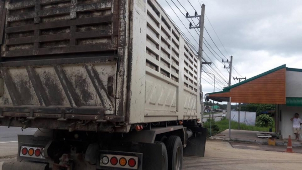 Hino 251 แรง ปี 56 กระบะดัมพ์สามมิตรแม่ลูก 2 เพลา รถวิ่งปาล์ม ไมล์สองแสน