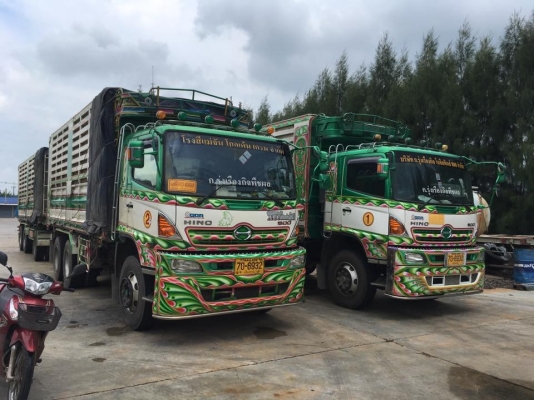 Hino 344 แรง ปี 56 กระบะดัมพ์แม่ลูก 3 เพลาอู่ซีที ทรัคใส่ของได้ 30.5 ตัน