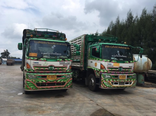 Hino 344 แรง ปี 56 กระบะดัมพ์แม่ลูก 3 เพลาอู่ซีที ทรัคใส่ของได้ 30.5 ตัน