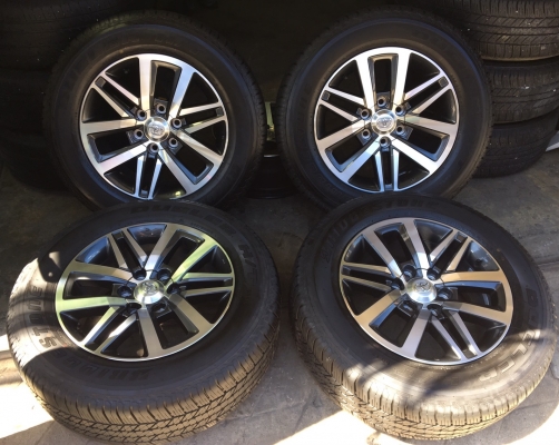 แม็กน้องๆป้ายแดง Toyota All New Fortuner ขอบ18 พร้อมยางป้ายแดง 265-60-18 ปี 17