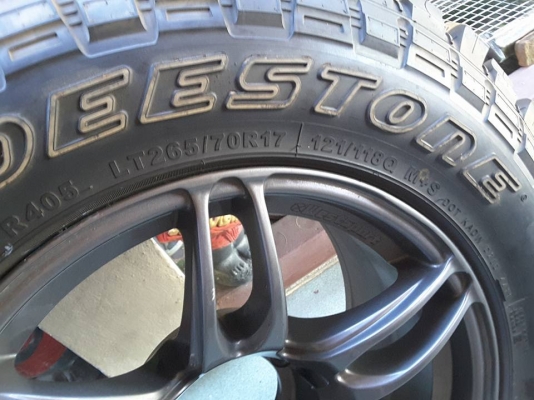 ล้ออะไหล่ MR2 ขอบ17 +ยาง MT 265/70/17 ปื11 สวยๆ มี1วง ล้ออะไหล่ MR2 ขอบ17 +ยาง MT 265/70/17 ปื11 สวยๆ มี1วง