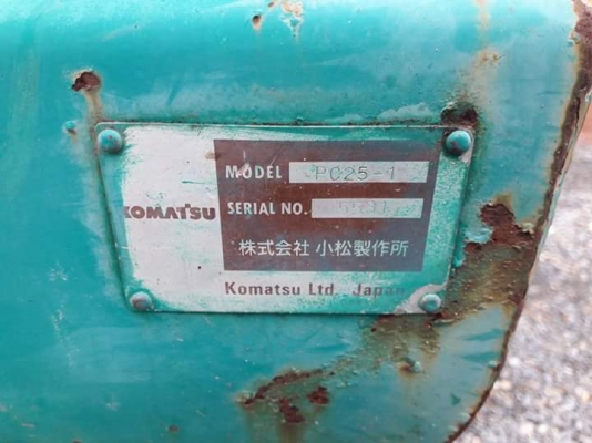 ขายค่ะ..KOMATSU PC25-1  เก่าญี่ปุ่นแท้  สภาพสวยมากๆๆ  3,XXX  ชั่วโมง เดิมๆๆ  พร้อมใช้  โทร 089-3818694  ดวงนภา