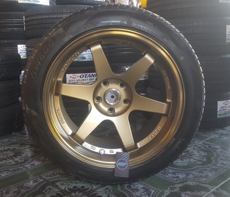 ล้อใหม่ขอบ18 5รูหน้า9.5+10.5 ยาง245/45/18  4 ล้อ