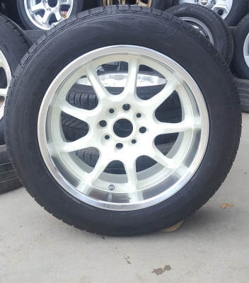 ขายล้อมือ2 W work RScx ขอบ15 4รู100พร้อมยาง 4 ล้อ