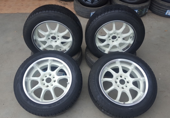 ขายล้อมือ2 W work RScx ขอบ15 4รู100พร้อมยาง 4 ล้อ