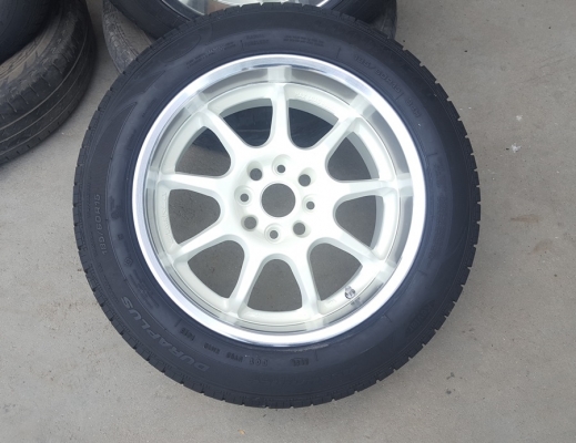 ขายล้อมือ2 W work RScx ขอบ15 4รู100พร้อมยาง 4 ล้อ