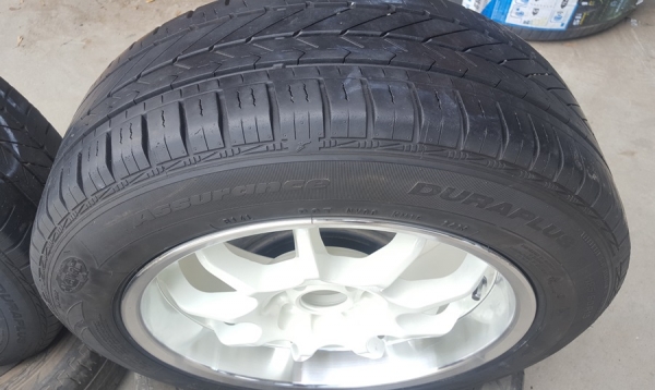 ขายล้อมือ2 W work RScx ขอบ15 4รู100พร้อมยาง 4 ล้อ