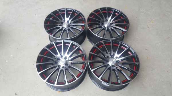 ขายล้อมือ2 FORCE ขอบ17 4รู100-114 หน้า7.5  4 ล้อ