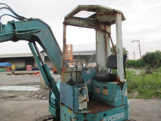รถขุด  KOMATSU  PC28UU-1 เก่านอก เครื่องยนต์ 3D78  3สูบ  ขาย210,000 บาท