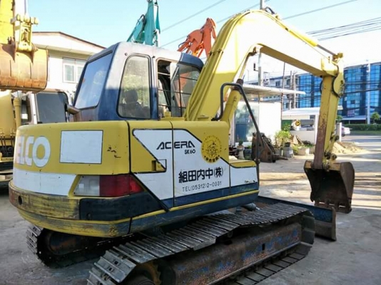 มาใหม่จ้า..KOBELCO SK60-1  มาร์คทรี  เก่าญี่ปุ่นแท้  สภาพสวย เดิมๆๆ  เครื่องปั๊มดี  มีผานหน้า.  พร้อมใช้  ลองระบบกันได้ทุกวัน  โทร  089-3818694  ดวงนภา
