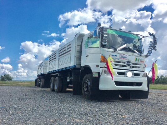 HINO344ซีรี่500ปี57 รถใช้น้อย แม่ลูกดั้มสามมิตร สวยเดิม HINO344ซีรี่500ปี57 รถใช้น้อย แม่ลูกดั้มสามมิตร สวยเดิม
