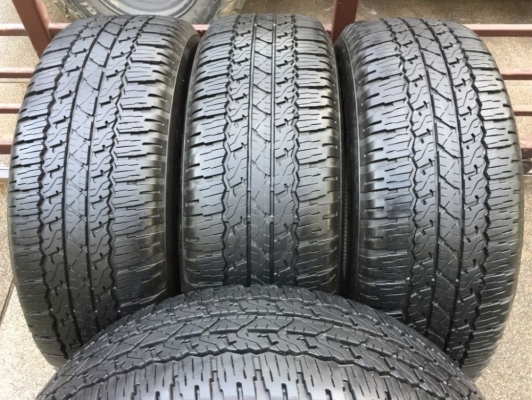 ยาง Bridgestone 265 65 17 ปี16 ดอกเต็ม ใช้ยาว ราคาชุดล่ะ 6,500 บาท ติดต่อ e