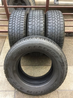 ยาง Bridgestone 265 65 17 ปี16 ดอกเต็ม ใช้ยาว ราคาชุดล่ะ 6,500 บาท ติดต่อ e