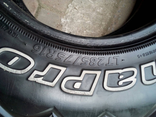 285/75R16 HANKOOK DYNAPRO MT ชุด 4 เส้น ผ้าใบ10 ชั้น ยางไม่มีปะ ชุด 4 เส้น โทร.ไลน์ไอดี 0814273941