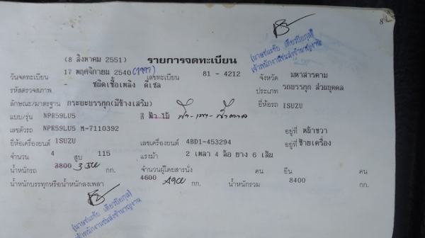 (ลดราคา) รถบ้าน รถห้าง รูปจริง เจ้าของขายเอง (ญาติฝากขายจะไปซื้อวัว) ISUZU NPR 115 แรงม้า หัวยกได้ ป