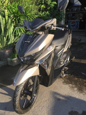 GT 125 สีน้ำตาลดำ ปี 2559 (ล้อแม็กซ์แท้) หล่อเข้มสปอร์ต ราคาถูกๆ