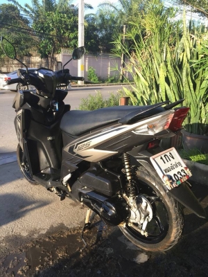 GT 125 สีน้ำตาลดำ ปี 2559 (ล้อแม็กซ์แท้) หล่อเข้มสปอร์ต ราคาถูกๆ