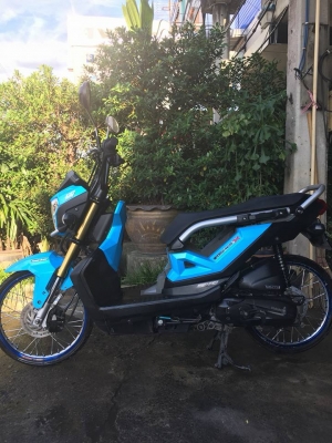 New Zoomer X ไมล์ดิจิตอล สีน้ำเงินดำ ปี 2559 สวยวิ๊งขั้นเทพ โฉมใหม่ปัจจุบัน