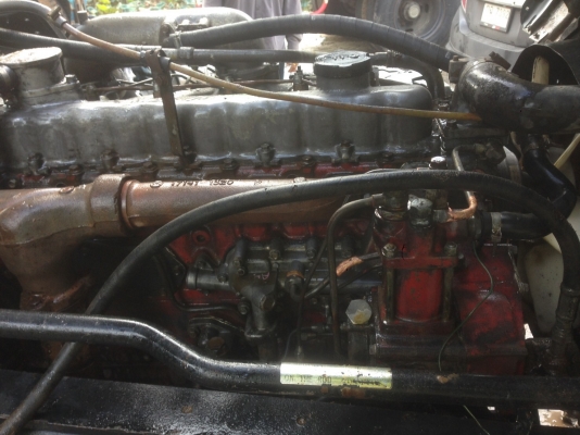 เทเลอร์รถเกี่ยว Hino-F17 สองเพลา มีสโล เครื่อง EH 700-168 แรง รถพร้อมใช้