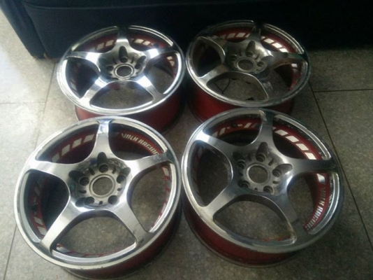 ขายล้อ volk racing ชาเล้น ล้อแท้ 17 กว้าง 7 5รู114 ออฟ42