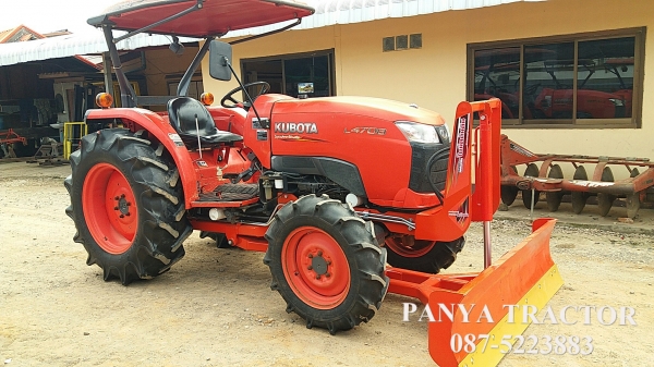 รถเข้าใหม่#ปัญญาแทรคเตอร์..จัดมาให้ครับ ด่วน 395,000 บาท.คูโบต้าL4708 ปี56 ใบมีดคานล่างใหม่พร้อมตัดหญ้า1.4ม.ใหม่ สีเดิมๆสภาพพร้อมใช้