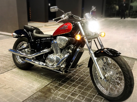 ขาย HONDA STEED 400cc. ทะเบียนแท้ตรวจโอนในขนส่ง ราคา 135,000-บาท ติดต่อ (087-098-9599) ฮัดชิ้ว