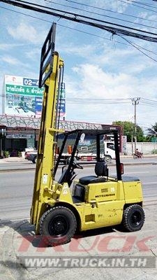 ขายรถยกมิตซูบิชิ 2.5 ตัน เครื่องดีเซล กระบอกคู่ เสาสูง 3 เมตร พวงมาลัยเพาเว่อร์  สีเดิมจากนอก นำเข้าจากญี่ปุ่น ใช้งานได้ทันที ราคา210000