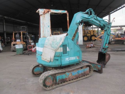 รถขุด  KOMATSU  PC28UU-1 เก่านอก เครื่องยนต์ 3D78  3สูบ  ขาย210,000 บาท