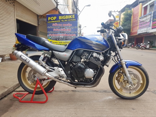 ขายแลกเทิร์น HONDA CB400 TECH1 ปี2000 ทะเบียนแท้เลขสวย เครื่องแน่น ท่อแต่งWRS โช๊คหลังแต่ง ราคา 1290