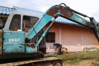 ขาย 395,000 บาท เก่านอก KOBELCO SK60  MARK 3 เครื่องดี ปั้มแรง โช่หนา เอกสารเล่มทะเบียน  รถอยู่ จ.ขอนแก่น โทร&amp;ไอดีไลน์  0610710295