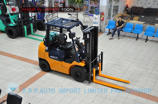 ขายรถโฟล์คลิฟท์มือสอง TOYOTA รุ่น 7FG25-16316 นำเข้าจากประเทศญี่ปุ่น 100\% ไม่เคยใช้งานในไทย