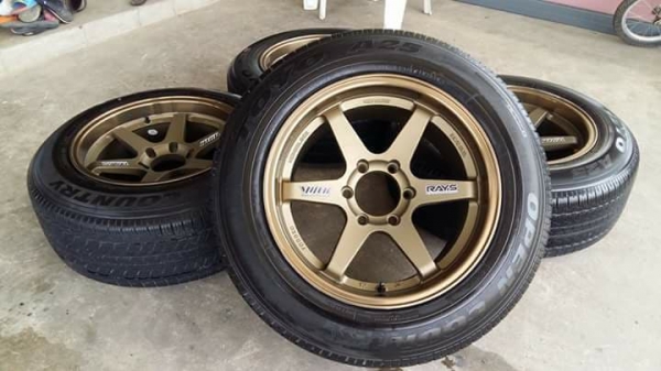 ขายล้อแม็กใหม่ยาง\%ครับ te37 18"