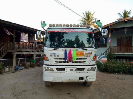Hino 320 แรง ปี 49 แม่เดี่ยวกระบะดัมพ์สามมิตร มีระบบลากพ่วง ทะเบียนพร้อม