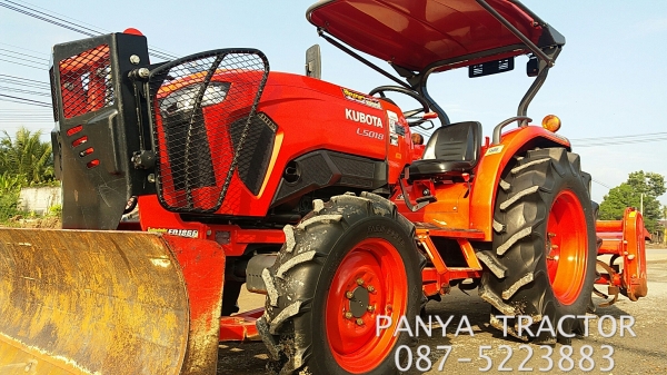 รถเข้าใหม่#ปัญญาแทรคเตอร์..จัดมาให้ครับ ด่วน 589,000 บาท.คูโบต้าL5018 ปี59 ใบมีดคานล่างFD186 พร้อมโรตาลี่RX183 สีเดิมๆ สภาพพร้อมใช้ จัดส่งอำเภอบ้านโคกจังหวัดอุตรดิตถ์