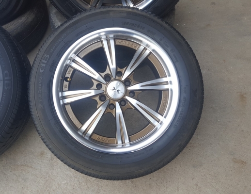 ขายล้อมือ2 MASTER ขอบ15 4รู100-114 พร้อมยาง 4 ล้อ