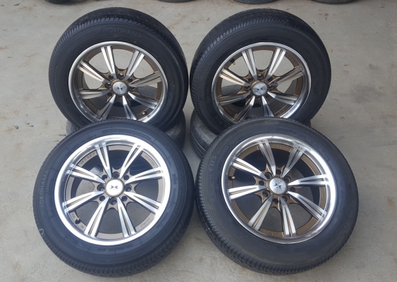 ขายล้อมือ2 MASTER ขอบ15 4รู100-114 พร้อมยาง 4 ล้อ