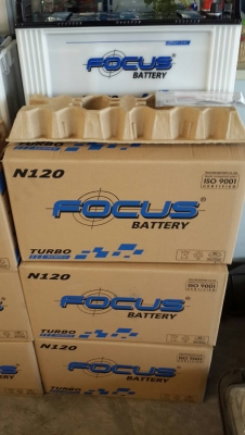 ** ราคา 3,450 ** แบตใหม่ N120 (120แอมป์) FOCUS มี มอก. รับประกัน1ปี ..ค่าส่งทั่วไทย 150 บาท